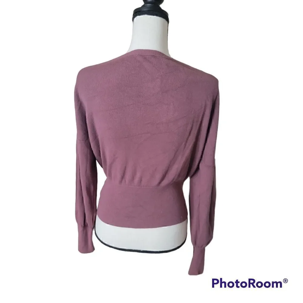 Express Corset Style Sweater with Bishop Sleeves. NWOT. Size S.
